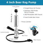 4" Chrome Beer Party Pump Tap for Kegs