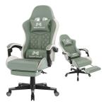 Gamtimer High Back Gaming Chair with Footrest