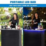 GoBar Portable LED Bar Table with Carrying Case