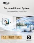 7.1 Surround Sound System with Dolby Atmos and Subwoofer