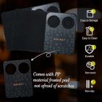 Tioncy Bar Mats and Folding Cocktail Mat Set