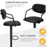 VECELO Adjustable Swivel Bar Stools Set of 2