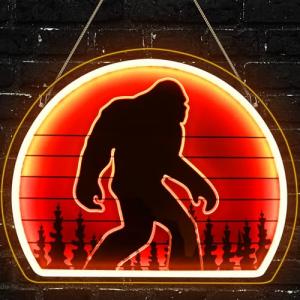 Bigfoot Neon Sign - Dimmable USB Powered Decor