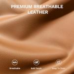 COLAMY Leather Push Back Recliner Chair - Camel