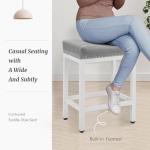 DUMOS 24-Inch Saddle Bar Stools Set of 2