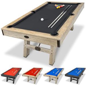 GoSports 7 ft Modern Pool Table with Accessories