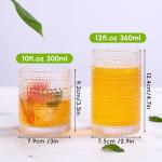 Moretoes Set of 12 Boho Drinking Glasses