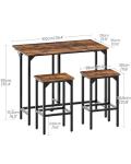Industrial Folding Bar Table and Stool Set