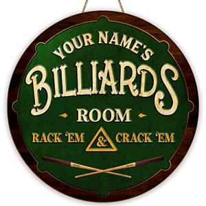 Custom Pool Bar Sign for Man Cave Decor