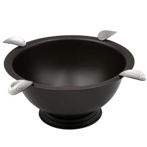 Windproof Stainless Steel Cigar Ashtray with Stirrups