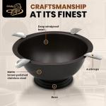 Windproof Stainless Steel Cigar Ashtray with Stirrups