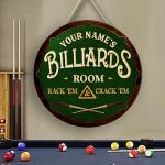 Custom Pool Bar Sign for Man Cave Decor