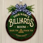 Custom Pool Bar Sign for Man Cave Decor