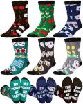 Funny Casino Crew Socks – 6 Pairs, Poker Dice
