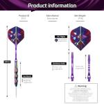 CyeeLife 3-Pack Steel Tip Darts Set