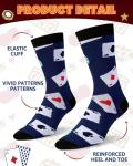 Funny Casino Crew Socks – 6 Pairs, Poker Dice