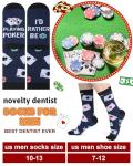 Funny Casino Crew Socks – 6 Pairs, Poker Dice