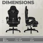 Dowinx Ergonomic Gaming Chair with Footrest