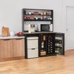AeasyG Mini Fridge and Coffee Bar Cabinet