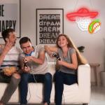 Funny Taco Skull Neon Sign for Man Cave Decor