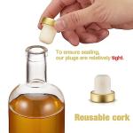 Set of 6 Clear Glass Liquor Bottles