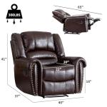 CANMOV Leather Recliner Chair - Classic Comfort