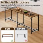 Rustic Bar Table and Stools Set - 3 Pieces