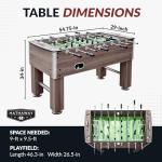 Hathaway Driftwood 56-Inch Foosball Table for Adults