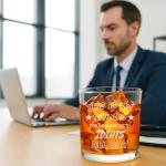 Funny "Dealing with Idiots" Whiskey Glass Gift