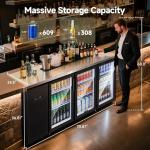 BodegaCooler Commercial 3-Door Beverage Refrigerator