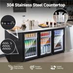 BodegaCooler Commercial 3-Door Beverage Refrigerator