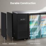 BodegaCooler Commercial 3-Door Beverage Refrigerator