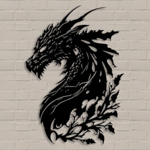 Dragon Metal Wall Art for Man Cave Decor
