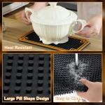 Non-Slip Rubber Bar Mats with Gold Border