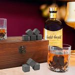 Whiskey Stones and Glasses Gift Set for Men