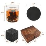 Whiskey Stones and Glasses Gift Set for Men