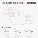 KISLOT Overstuffed Leather Recliner Chair for Adults
