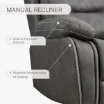 KISLOT Overstuffed Leather Recliner Chair for Adults