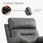 KISLOT Overstuffed Leather Recliner Chair for Adults