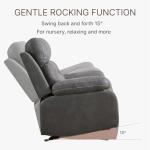 KISLOT Overstuffed Leather Recliner Chair for Adults