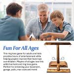 Wooden Ring Toss Game for Home and Parties