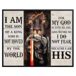 Christian Lion Warrior Wall Art for Men