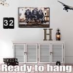 3 Wise Monkeys Gorilla Canvas Wall Art 12x16in