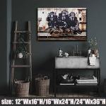 3 Wise Monkeys Gorilla Canvas Wall Art 12x16in