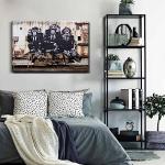 3 Wise Monkeys Gorilla Canvas Wall Art 12x16in