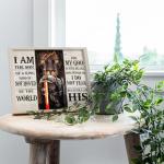 Christian Lion Warrior Wall Art for Men