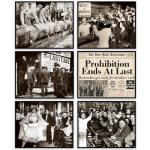 Vintage Prohibition Era Wall Art Set of 6