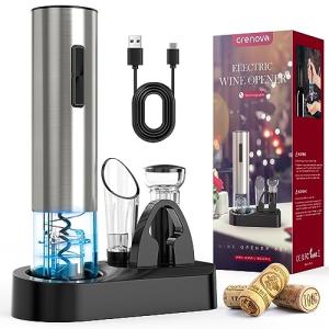 Rechargeable Electric Wine Opener Set with Accessories