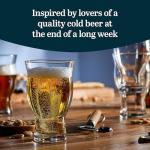 Nucleated Pint Glass Set for Beer Lovers