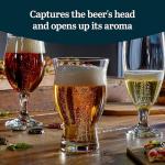 Nucleated Pint Glass Set for Beer Lovers